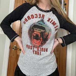 thrifted baseball tee